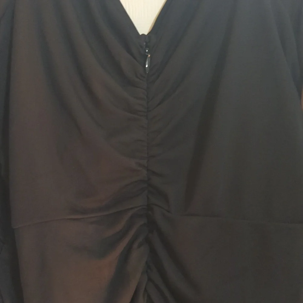 Torrid Black Ruched Dress - Picture 4 of 5